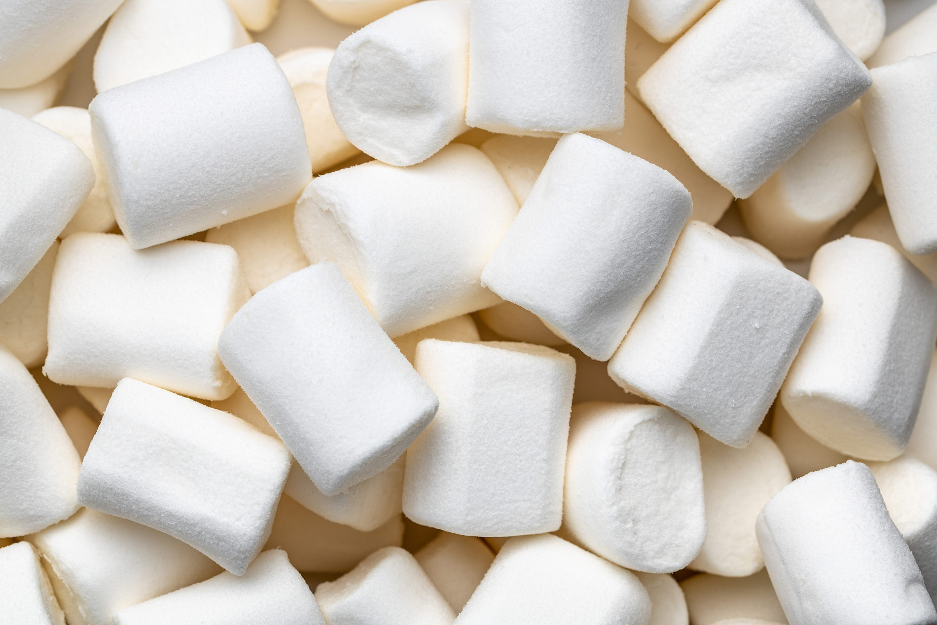 a pile of white marshmallows