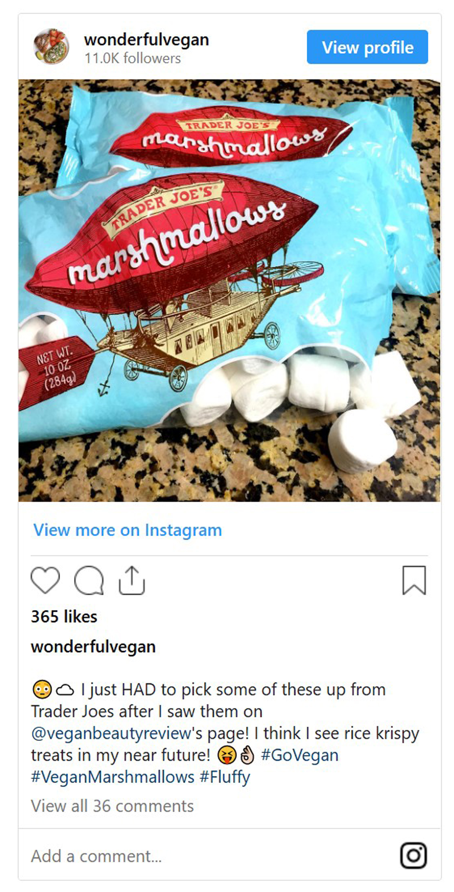 Trader Joe's marshmallows