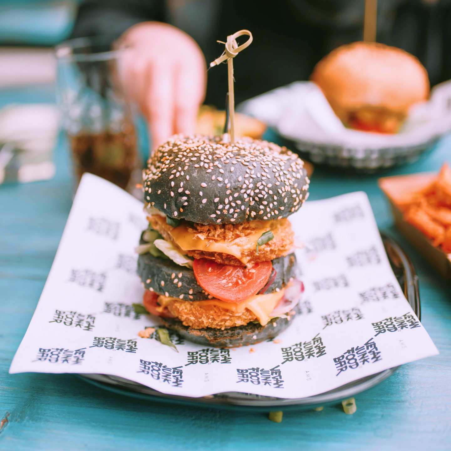 vegan double burger