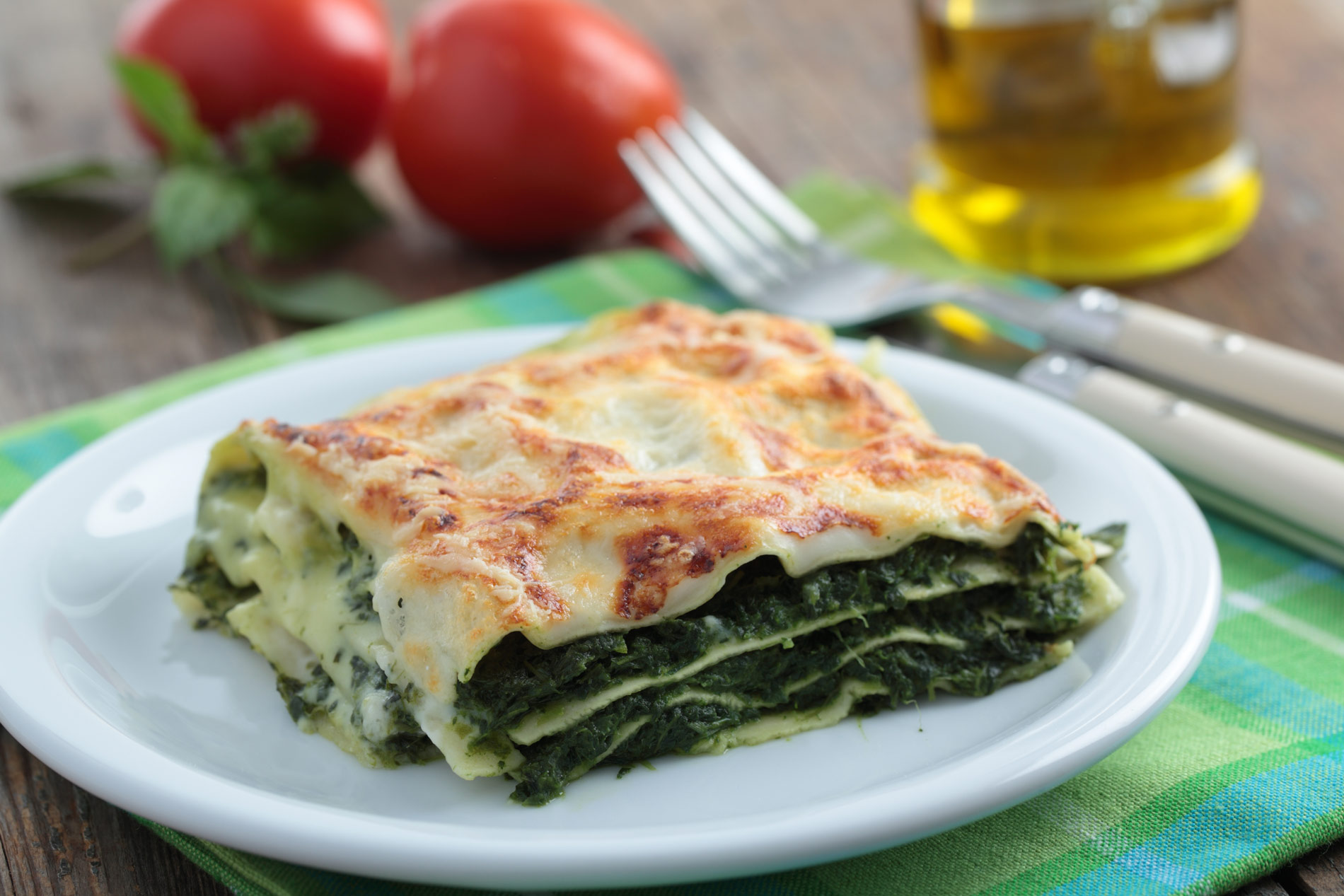 vegan spinach lasagna