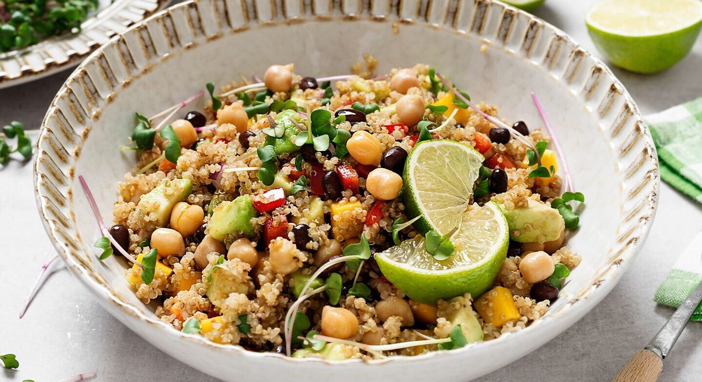 rich and colorful quinoa salad